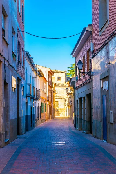 Een Smal Straatje Spaanse Stad Consuegr — Stockfoto