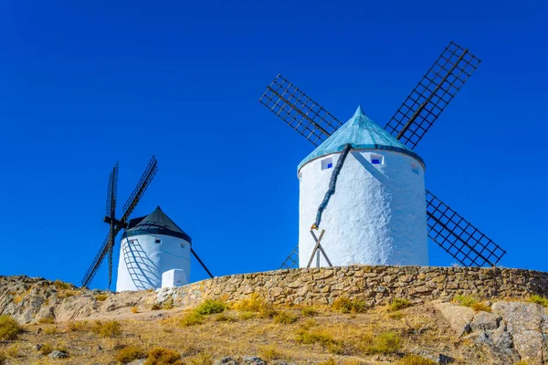 Traditional White Windmills Consuegra Spai — Stock Photo, Image