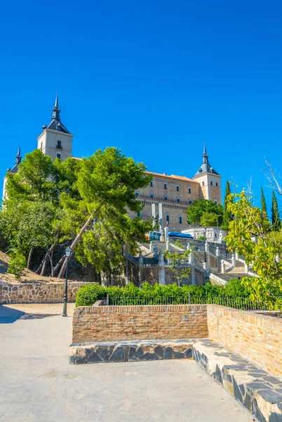 Alcazar Sarayı Nda Toledo Spai Önden Görünümü — Stok fotoğraf