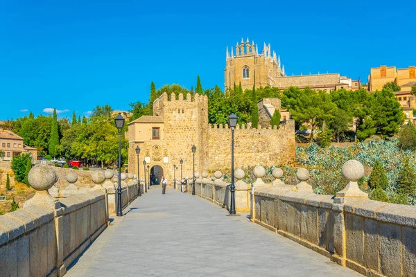 Puente San Martin Toledo Spai — Foto Stock