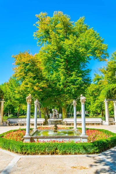 Fontanna Ogrodzie Pałac Królewski Aranjuez Spai — Zdjęcie stockowe