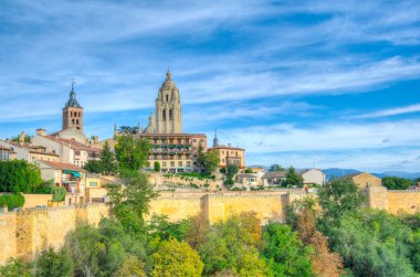 Segovia Cityscape Gotik Katedrali, Spai ile