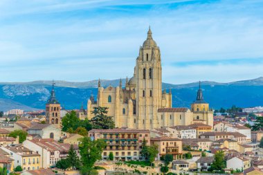 Segovia Cityscape Gotik Katedrali, Spai ile