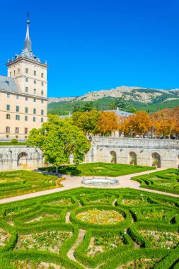 Kraliyet koltuğu, San Lorenzo de El Escorial yakınında Madrid, Spai