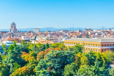 Edificio de bina, Espana tarafından Spai hakim Madrid havadan görünümü