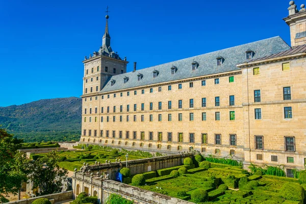 Koninklijke Zetel Van San Lorenzo Escorial Buurt Van Madrid Spai — Stockfoto