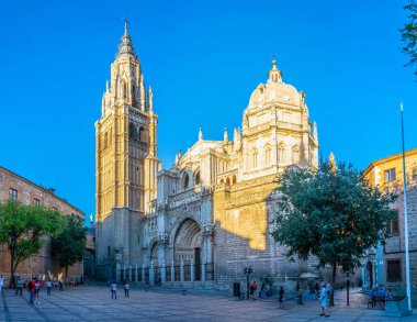 Toledo, İspanya, 2 Ekim 2017: Primat katedral Saint Mary Toledo, Spai