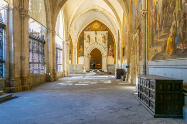 Toledo, İspanya, 2 Ekim 2017: İç Santa Iglesia Catedral Primada de Toledo Toledo, Spai