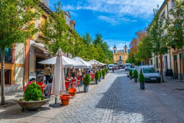 San ettiler, İspanya, 4 Ekim 2017: gerçek sitio de dar bir sokak Spai San ettiler