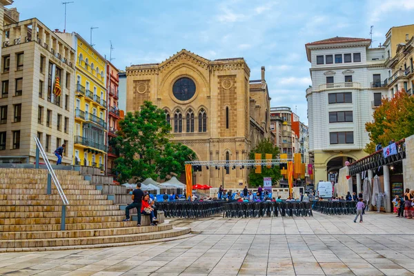 Lleida Spanya Eylül 2017 Görünüm Lleida Spai Sant Joan Meydanı — Stok fotoğraf