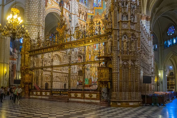 Toledo Spanien Oktober 2017 Interiör Santa Iglesia Catedral Primada Toledo — Stockfoto