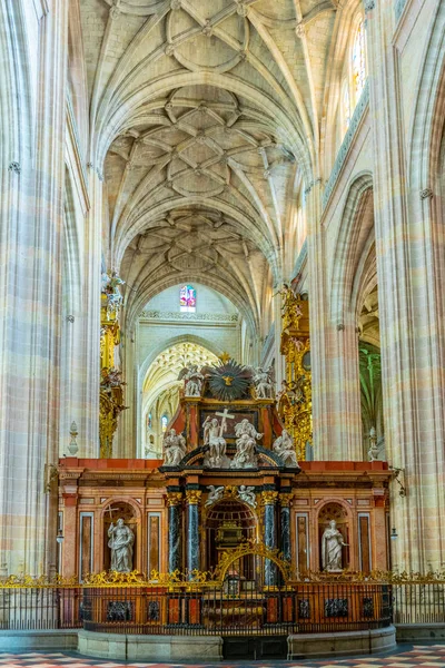 Segovia Spain October 2017 Interior Gothic Cathedral Segovia Spai — Stock Photo, Image