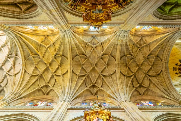 Segovia Spanien Oktober 2017 Decke Der Gotischen Kathedrale Segovia Spai — Stockfoto
