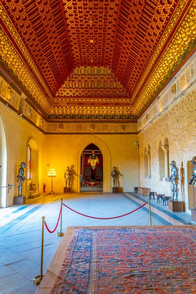 Segovia España Octubre 2017 Interior Alcázar Segovia Spai — Foto de Stock