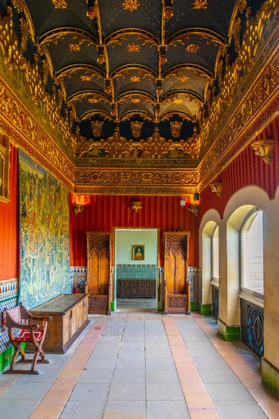 Segovia España Octubre 2017 Interior Alcázar Segovia Spai — Foto de Stock