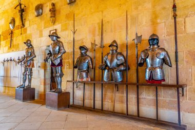 Segovia, İspanya, 4 Ekim 2017: Alcazar de Segovia Tophane Spai