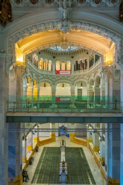 Madrid, İspanya, 6 Ekim 2017: Palacio de Cibeles iç Spai