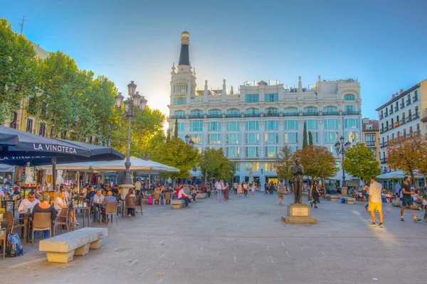 Madrid España Octubre 2017 Vista Plaza Santa Ana Madrid Spai —  Fotos de Stock