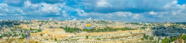 Zeytin Dağı, İsrail görüntülendi Jerusalem