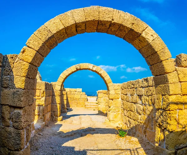 Ruins of ancient Caesarea in Israel — Stock Photo, Image