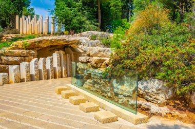 Çocuk anma töreninde Yad Vashem kompleksi, Jerusalem, İsrail