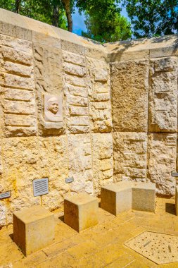 Çocuk anma töreninde Yad Vashem kompleksi, Jerusalem, İsrail