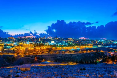 Zeytin Dağı, İsrail Kudüs gün batımı görünümü