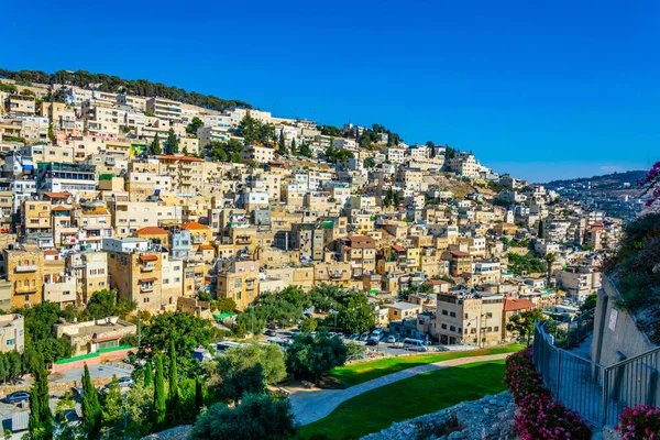 Vista aérea de Jerusalén desde la ciudad de David, Israel — Foto de Stock