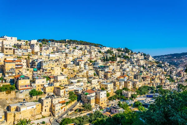 Vista aérea de Jerusalén desde la ciudad de David, Israel — Foto de Stock