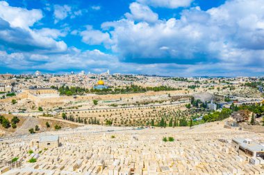 Zeytin Dağı, İsrail görüntülendi Jerusalem