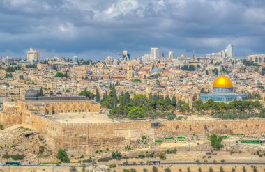 Zeytin Dağı, İsrail görüntülendi Jerusalem