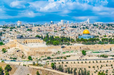 Zeytin Dağı, İsrail görüntülendi Jerusalem