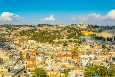 Kaya, kubbe altın kubbe tarafından hakim Kudüs