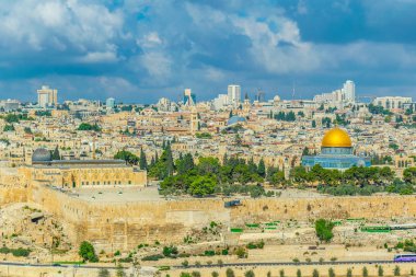 Zeytin Dağı, İsrail görüntülendi Jerusalem