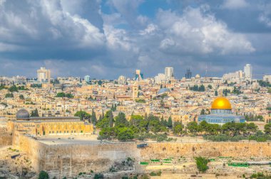 Zeytin Dağı, İsrail görüntülendi Jerusalem
