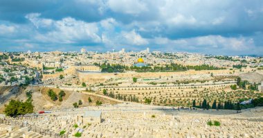 Zeytin Dağı, İsrail görüntülendi Jerusalem