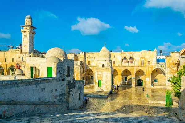 Bab Al Qattanin porta che conduce al monte tempio nel centro storico — Foto Stock