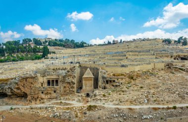 Zeytin Dağı Kudüs'te yer alan peygamberler mezarlar, 
