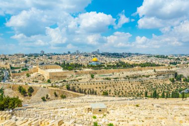 Zeytin Dağı, İsrail görüntülendi Jerusalem
