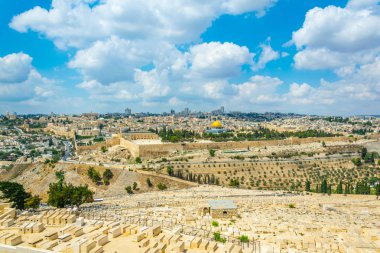 Zeytin Dağı, İsrail görüntülendi Jerusalem