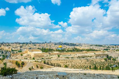 Zeytin Dağı, İsrail görüntülendi Jerusalem