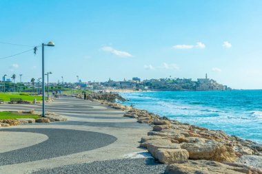 Jaffo, Tel Aviv, İsrail eski bir kısmı Cityscape