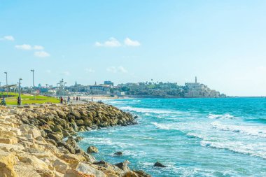 Jaffo, Tel Aviv, İsrail eski bir kısmı Cityscape
