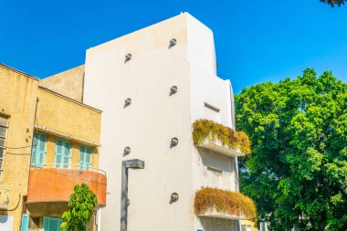 Konut evler ve Bauhaus mimari Tel Aviv, İsrail