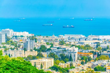 Haifa, İsrail havadan görünümü