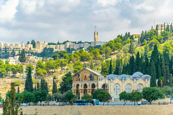 Igreja do Getsêmani em Jerusalém, Israel — Fotografia de Stock