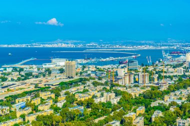 Haifa, İsrail havadan görünümü