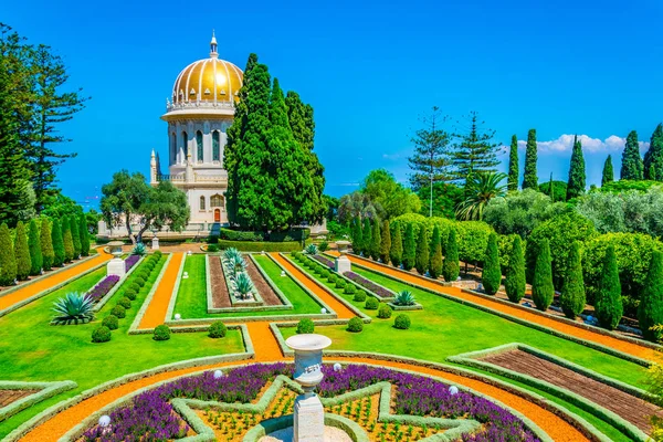 Graftombe van de Bab op Bahai tuinen in Haifa, Israël — Stockfoto