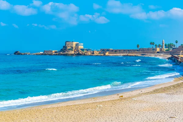 Kusten av gamla Caesarea i Israel — Stockfoto