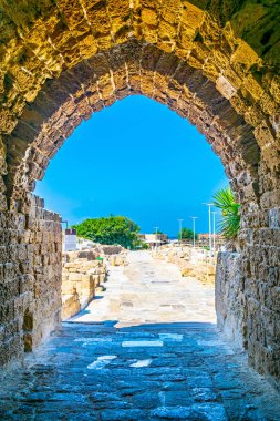 İsrail eski caesarea, Haçlılar şehrin kalıntıları